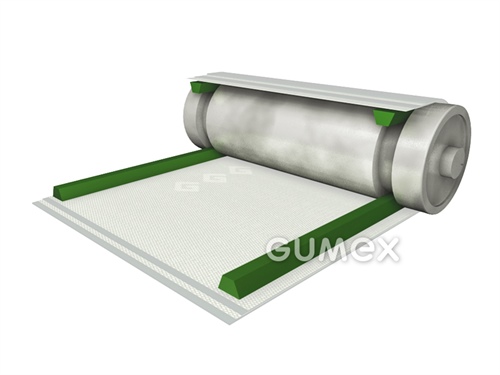 Führungskeil M10 AG, 10x6mm, PVC, full, dunkelgrün, 